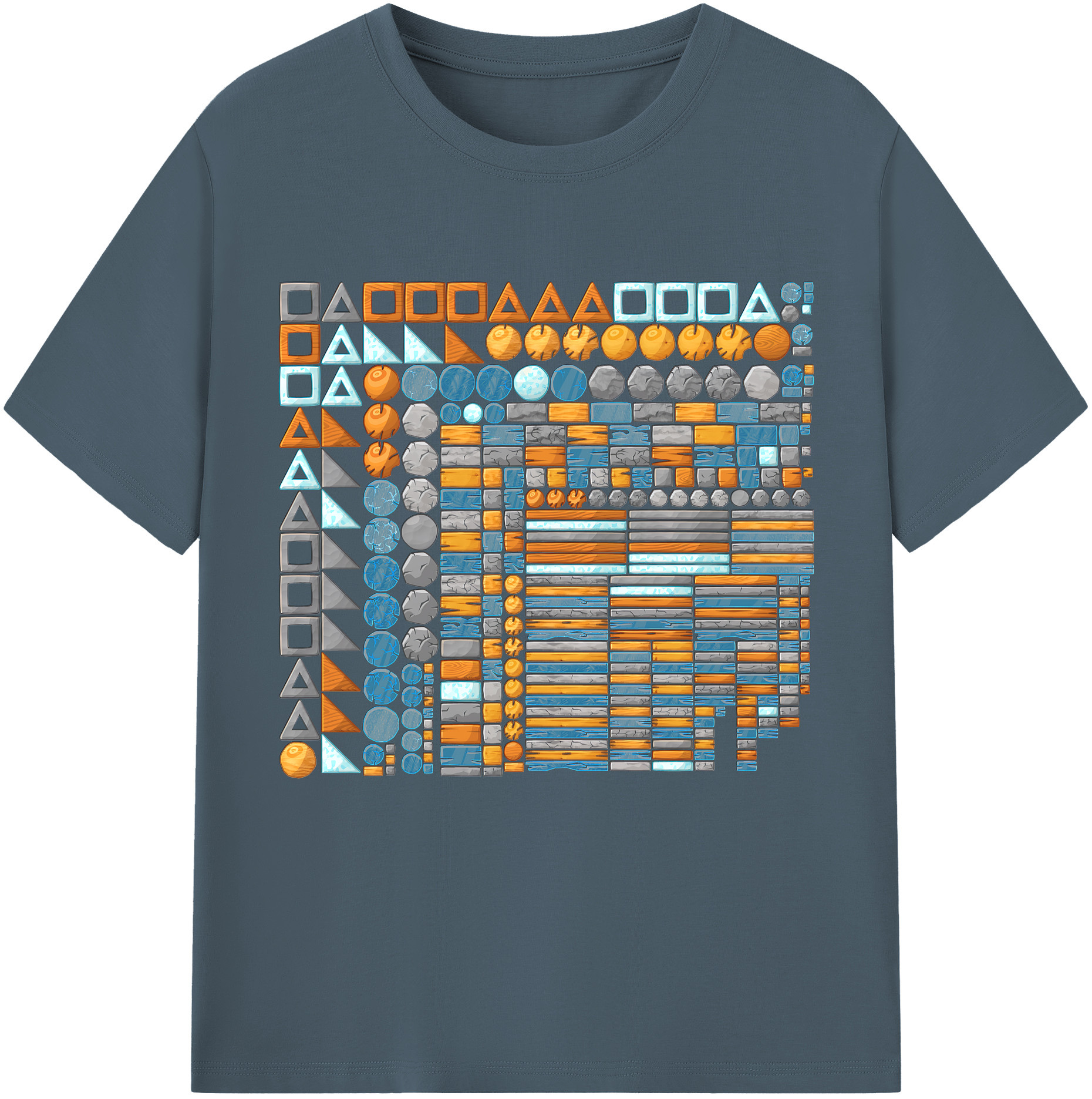 （画像用） Angry Birds アングリーバード 綿100％半袖Tシャツ（フロントプリント）